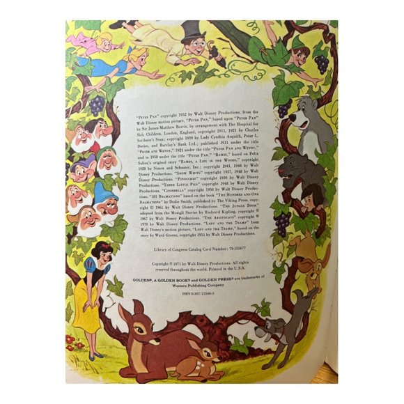 Vintage 1971 The New Walt Disney Treasury 10 Favorite Stories - Picture 3 of 12